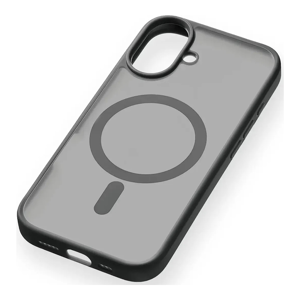 Чехол защитный uBear Cloud Mag Case iPhone 16, силк-тач, черный
